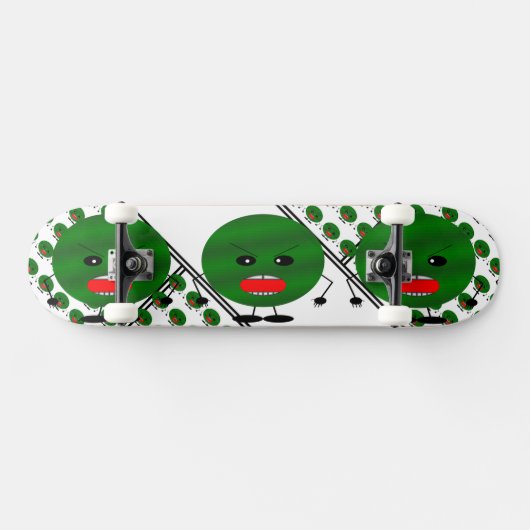 Skateboard Pastèque en colère par Kenneth Yoncich (Horz)