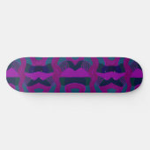 Skateboard Patchwork africain psychédélique : Turquoise Magen (Horz)