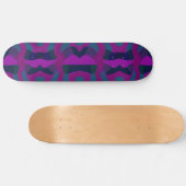 Skateboard Patchwork africain psychédélique : Turquoise Magen (Horz)