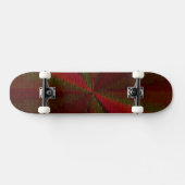 Skateboard Patchwork de dégradé circulaire rouge à vert (Horz)