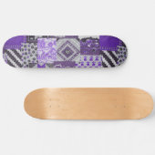 Skateboard Patchwork violet Plate-forme (Horz)