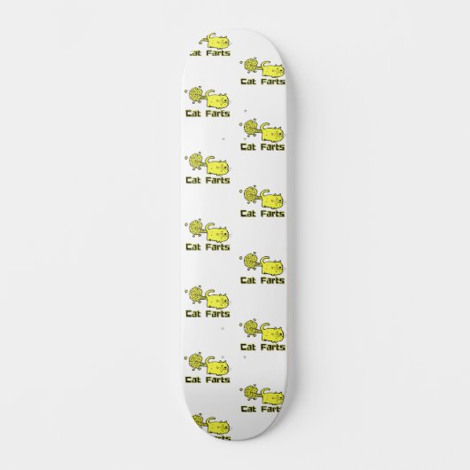 Skateboard Pâtes de chat humour chats mignons (Recto)