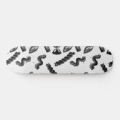 Skateboard Pâtes Diversité Gray Food Italie Lover Foody (Horz)