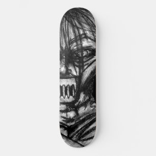 Skateboard Patient muselé en camisole de force - Dessin au fu