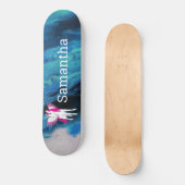 Skateboard Patinage à aile blanche Unicorn (Recto)