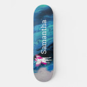 Skateboard Patinage à aile blanche Unicorn (Recto)