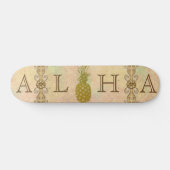 Skateboard Patinage à ananas (Horz)
