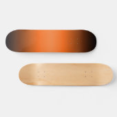 Skateboard Patinage à dégradé orange à noir (Horz)
