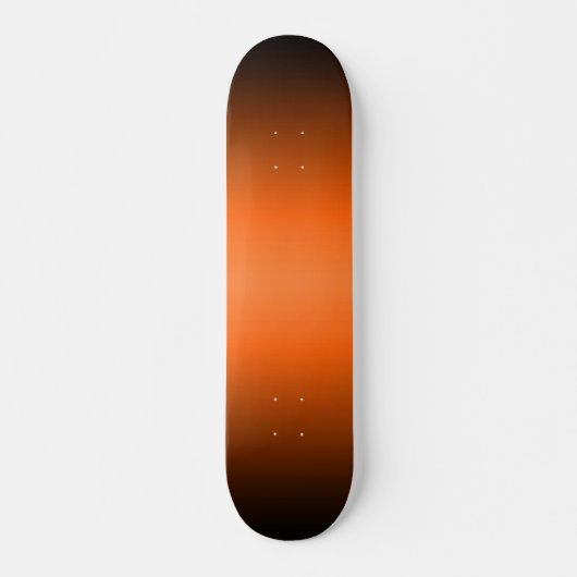 Skateboard Patinage à dégradé orange à noir (Devant)