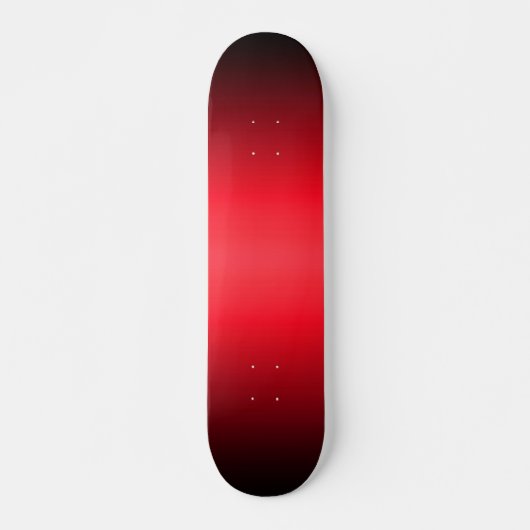 Skateboard Patinage à dégradé rouge à noir (Devant)
