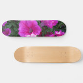 Skateboard Patinage à fleurs roses (Horz)