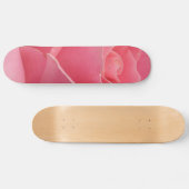 Skateboard Patinage à fleurs roses (Horz)