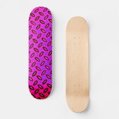 Skateboard Patinage à motif rose psychédélique (Recto)