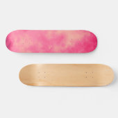 Skateboard Patinage à nuages de sable rose (Horz)