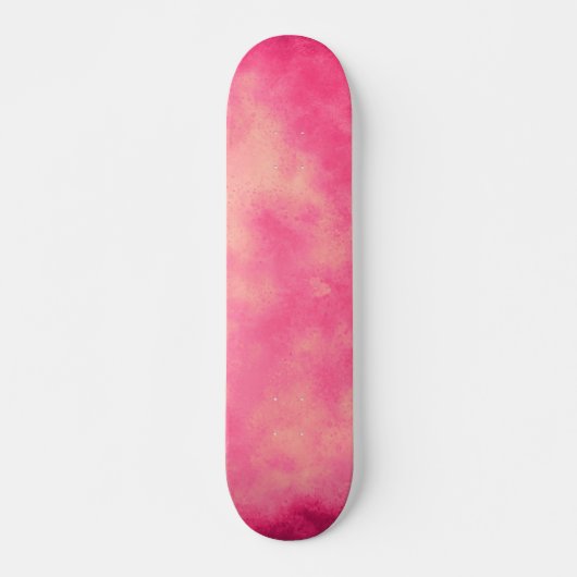 Skateboard Patinage à nuages de sable rose (Devant)