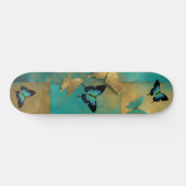 Skateboard Patinage à papillon Turquoise cool (Horz)