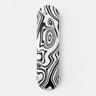 Skateboard Patinage à rayures blanches noires Choisir des cou