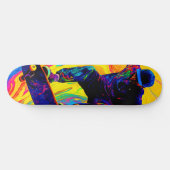 Skateboard Patinage à travers les couleurs (Horz)