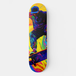 Skateboard Patinage à travers les couleurs