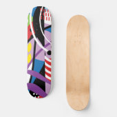 Skateboard Patinage Abstrait (Recto)