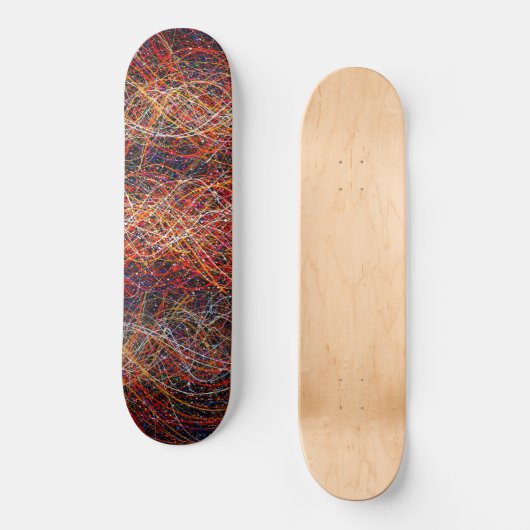 Skateboard Patinage Abstrait (Recto)