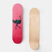 Skateboard Patinage Abstrait à l'autruche (Recto)