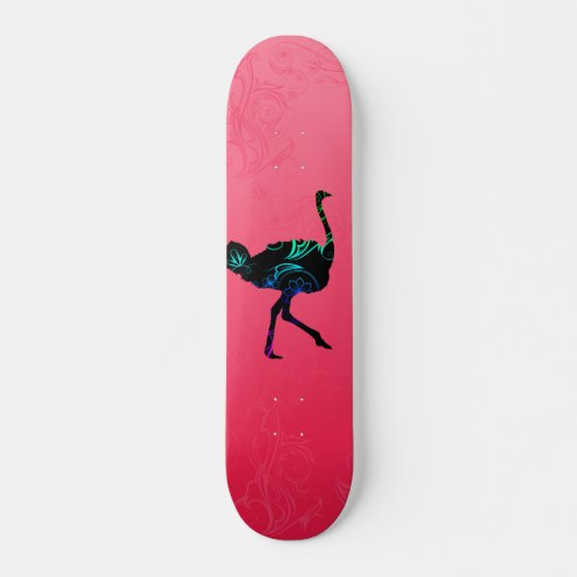 Skateboard Patinage Abstrait à l'autruche (Devant)