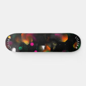 Skateboard Patinage Abstrait animé avec néon et demi-ton (Horz)
