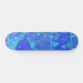 Skateboard Patinage Abstrait Blue Motif (Horz)