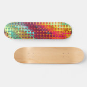 Skateboard Patinage Abstrait tropical (Horz)