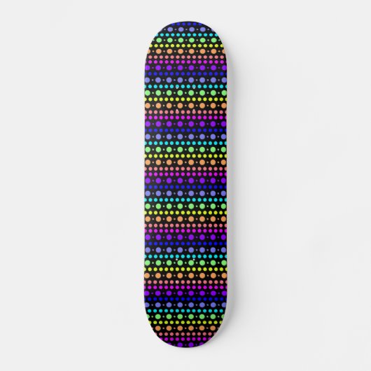 Skateboard Patinage Arc-en-ciel des points (Recto)