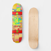 Skateboard Patinage Arrière - plan Abstrait (Recto)