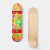 Skateboard Patinage Arrière - plan Abstrait (Recto)