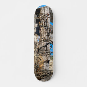 Skateboard Patinage avec conception de fils barbelés rouillés