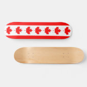 Skateboard Patinage avec drapeau du Canada (Horz)