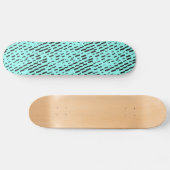 Skateboard Patinage avec impression abstraite noire. (Horz)