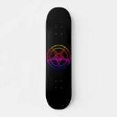 Skateboard Patinage Baphomet multicolore (Devant)