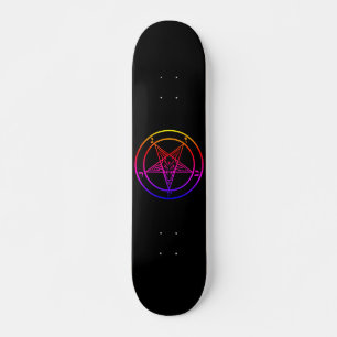 Skateboard Patinage Baphomet multicolore
