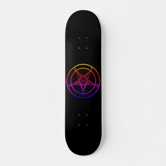 Skateboard Patinage Baphomet multicolore (Devant)