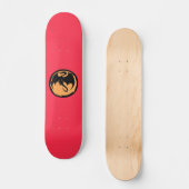 Skateboard Patinage Black Dragon Gold Coral (Recto)