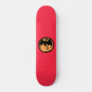 Skateboard Patinage Black Dragon Gold Coral