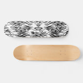 Skateboard Patinage blanc en tigre (Horz)