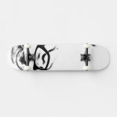 Skateboard Patinage blanc et noir (Horz)