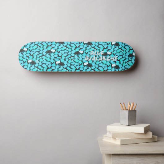 Skateboard Patinage Blue Avalanche (Art mural (Horz))
