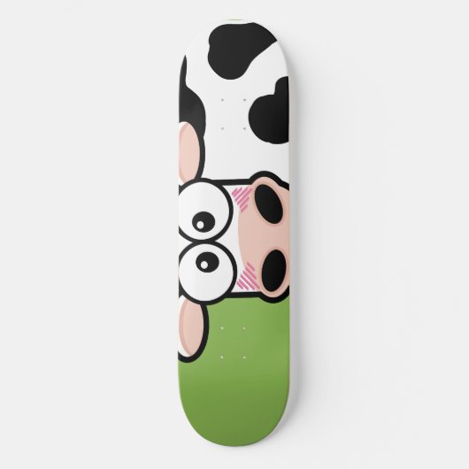 Skateboard Patinage Blushing Cow (Recto)