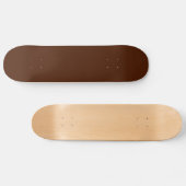 Skateboard Patinage Brown au chocolat solide (Horz)