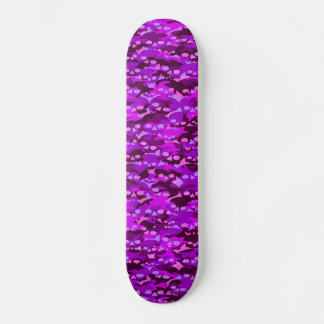 Skateboard Patinage Camo-crâne pourpre