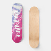 Skateboard Patinage Cheugy Pink Blue Tie Dye (Recto)