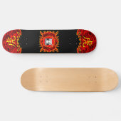Skateboard Patinage chinois Red Tiger (Horz)