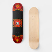 Skateboard Patinage chinois Red Tiger (Recto)